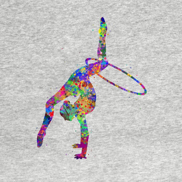 Rhythmic gymnastics hoop dance by Yahya Art